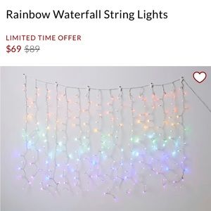 Pottery barn Rainbow Waterfall String Lights